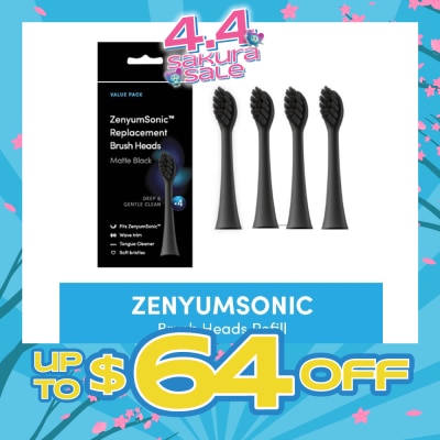 ZENYUM - ZenyumSonic Brush Heads Matte Black 4s