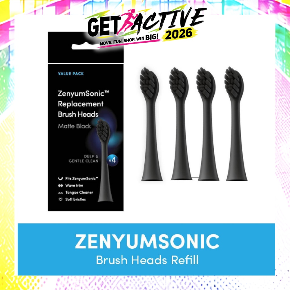 ZenyumSonic Brush Heads Matte Black 4s image