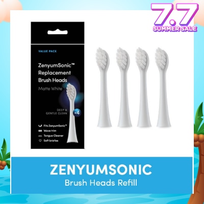 ZENYUM ZenyumSonic Brush Heads Matte White 4s