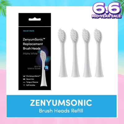 ZENYUM ZenyumSonic Brush Heads Matte White 4s