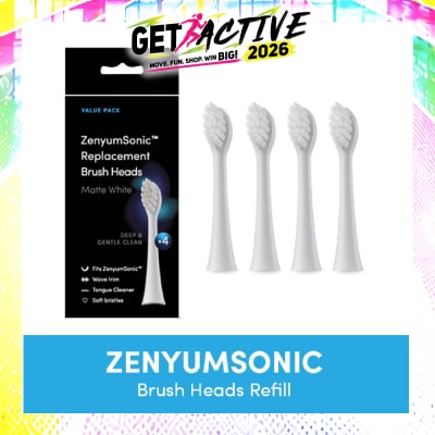 ZENYUM - ZenyumSonic Brush Heads Matte White 4s image