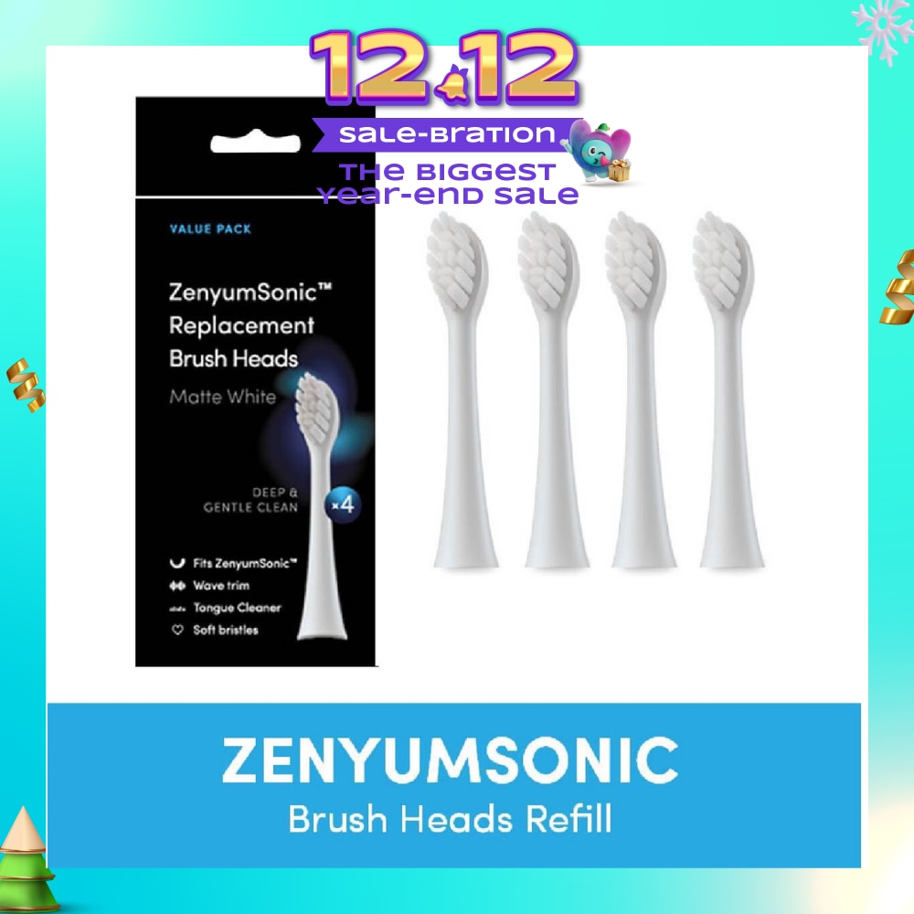 ZenyumSonic Brush Heads Matte White 4s