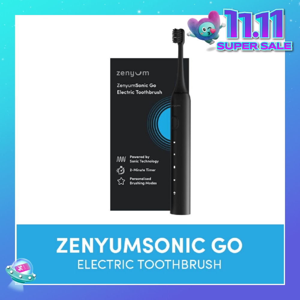 ZenyumSonic Go Travel Electric Toothbrush Black 1s