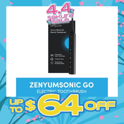 ZENYUM - ZenyumSonic Go Travel Electric Toothbrush Black 1s