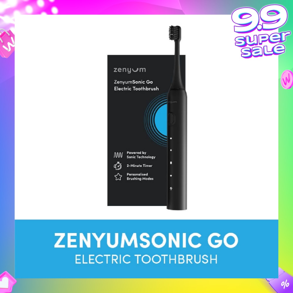 ZenyumSonic Go Travel Electric Toothbrush Black 1s