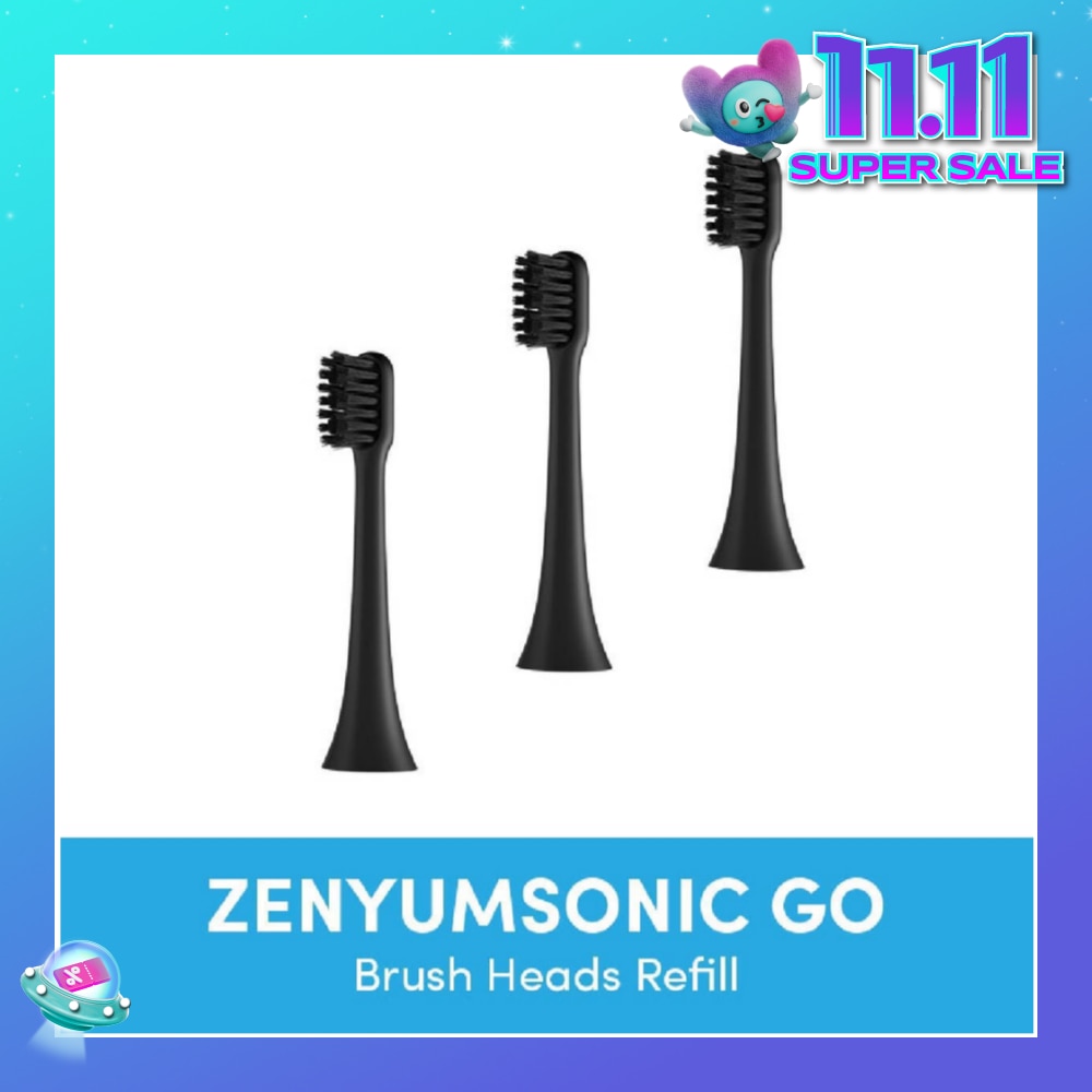 ZenyumSonic Brush Heads Black 3s