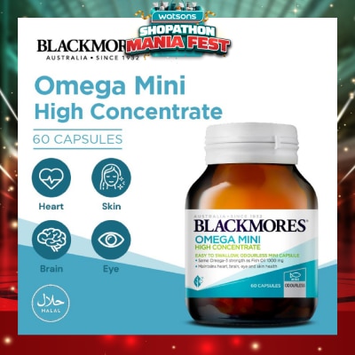 BLACKMORES - Omega Mini High Concentrate Capsules 60s