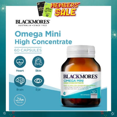 BLACKMORES - Omega Mini High Concentrate Capsules 60s
