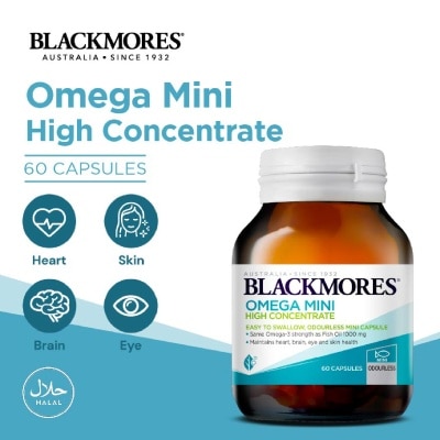 BLACKMORES - Omega Mini High Concentrate Capsules 60s