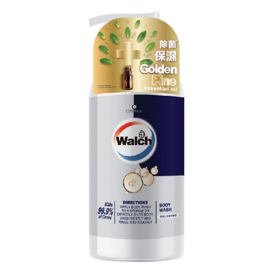 Anti-bacterial w/ Essential Oil Body Wash Golden Pine (Kills 99.9% germs + Moisturising + Gentle on skin) 900ml