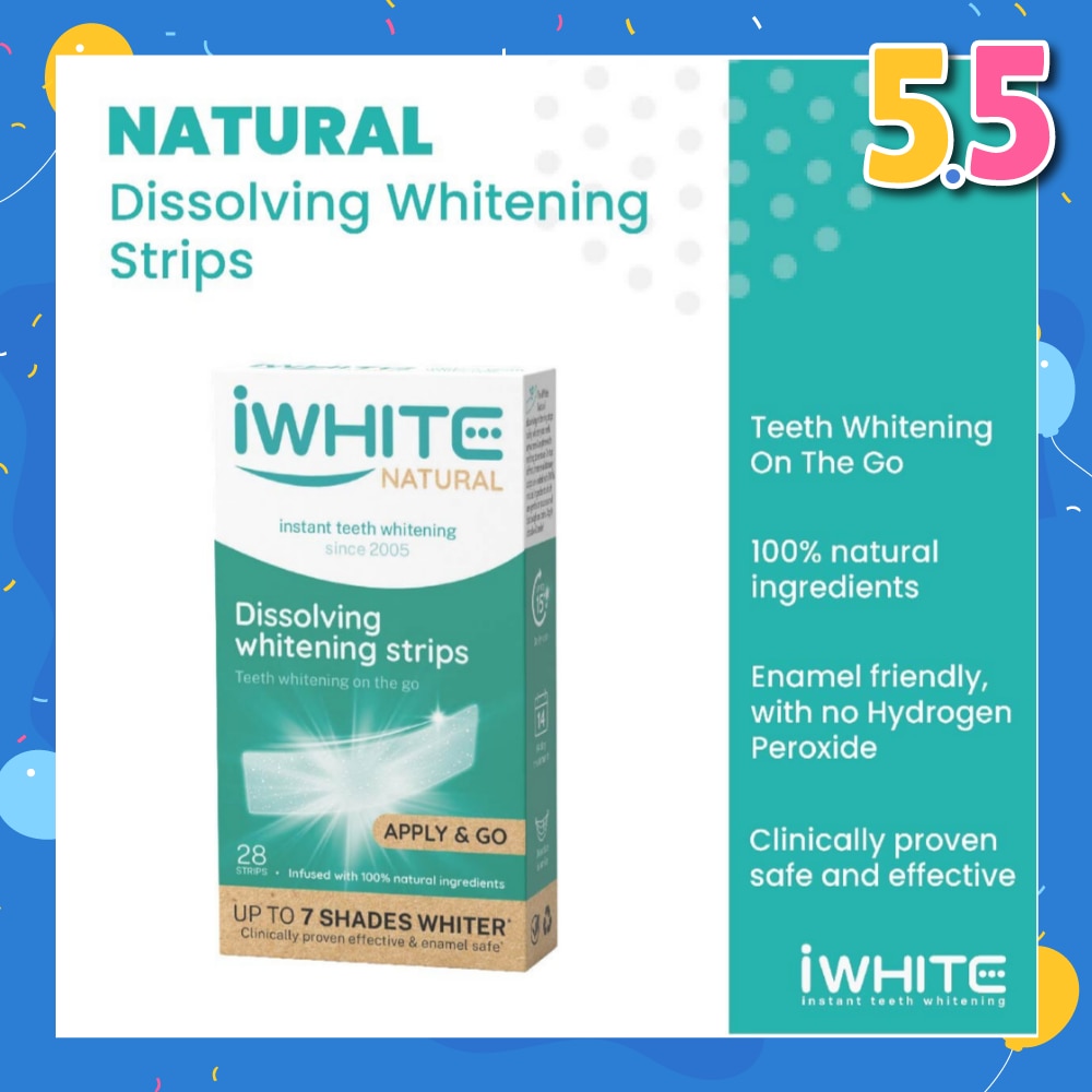 Natural Dissolving Whitening Strips 28s