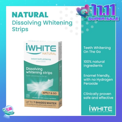 IWHITE Natural Dissolving Whitening Strips 28s