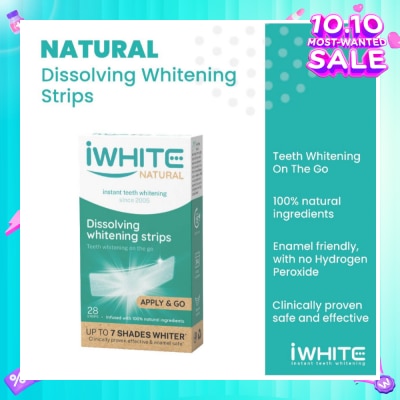 IWHITE Natural Dissolving Whitening Strips 28s