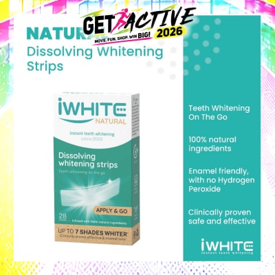 IWHITE - Natural Dissolving Whitening Strips 28s image