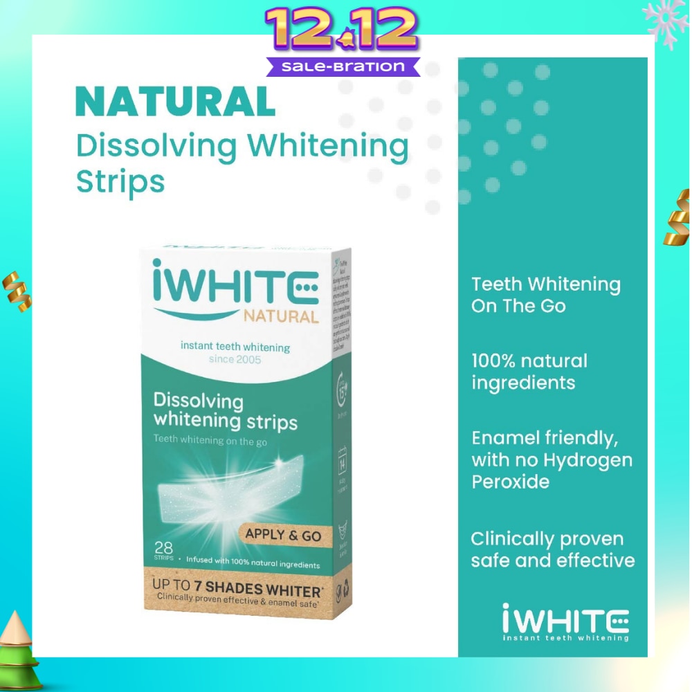Natural Dissolving Whitening Strips 28s