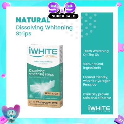 IWHITE - Natural Dissolving Whitening Strips 28s image