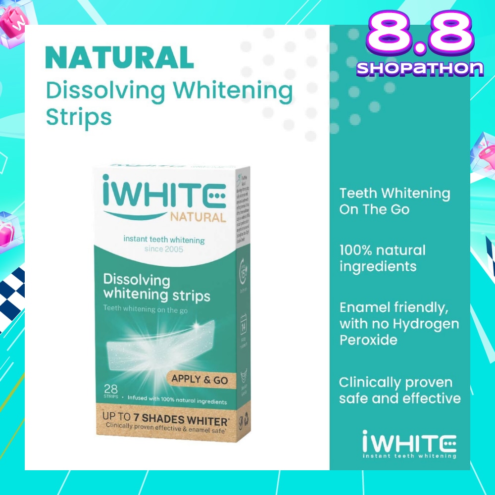 Natural Dissolving Whitening Strips 28s