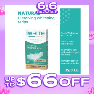 IWHITE - Natural Dissolving Whitening Strips 28s