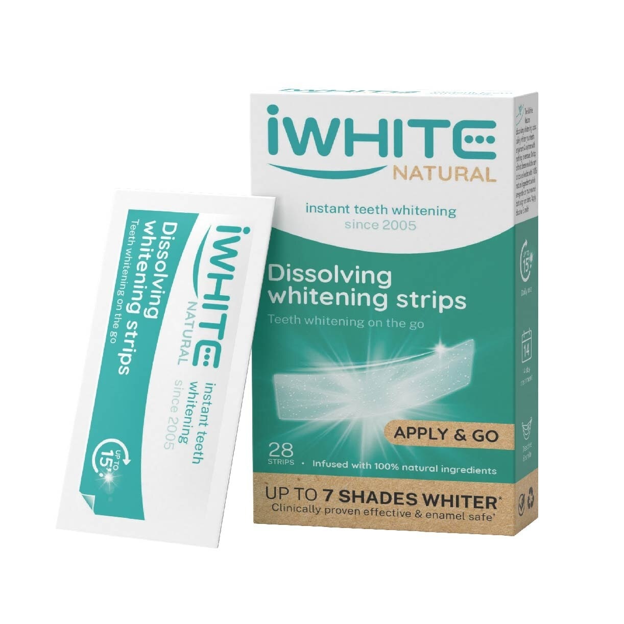 Natural Dissolving Whitening Strips 28s