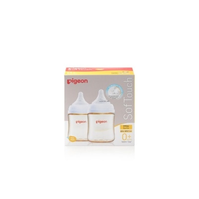 PIGEON Softouch 3 Nursing Bottle PPSU Twin Packset (For 0+ months) 160ml