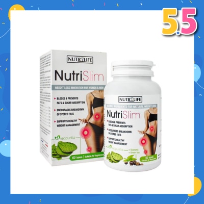 NUTRILIFE Nutri Slim Vegetarian Tablet (To Support Healthy Weight Management For Men & Women) 60s