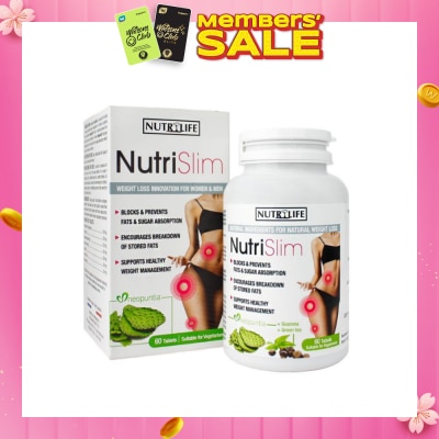 NUTRILIFE Nutri Slim Vegetarian Tablet (To Support Healthy Weight Management For Men & Women) 60s