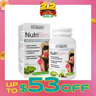 NUTRILIFE Nutri Slim Vegetarian Tablet (To Support Healthy Weight Management For Men & Women) 60s