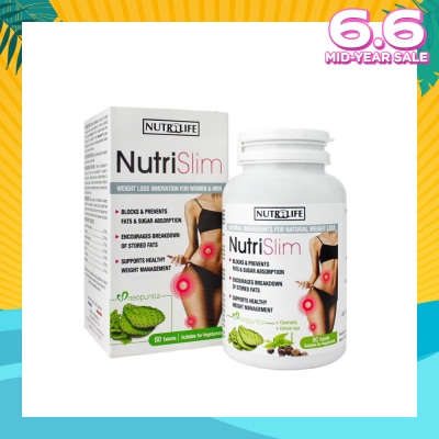 NUTRILIFE Nutri Slim Vegetarian Tablet (To Support Healthy Weight Management For Men & Women) 60s