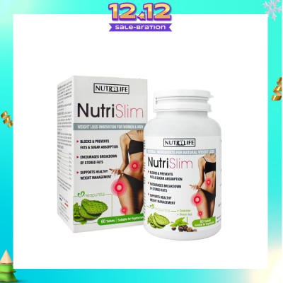 NUTRILIFE Nutri Slim Vegetarian Tablet (To Support Healthy Weight Management For Men & Women) 60s