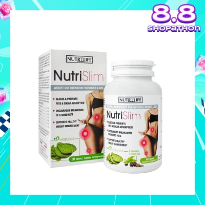 NUTRILIFE Nutri Slim Vegetarian Tablet (To Support Healthy Weight Management For Men & Women) 60s
