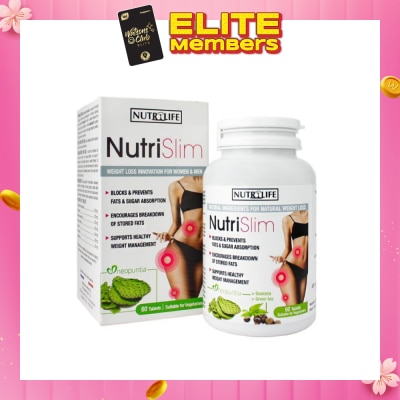 NUTRILIFE Nutri Slim Vegetarian Tablet (To Support Healthy Weight Management For Men & Women) 60s