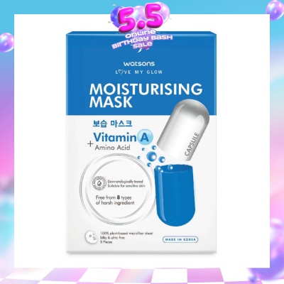 WATSONS - Love My Glow Moisturising Capsule Mask (Vitamin A + Amino Acid) 25ml x 5s