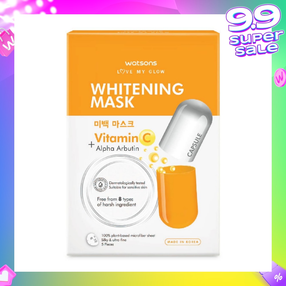 Love My Glow Whitening Capsule Mask (Vitamin C + Alpha Arbutin) 25ml x 5s