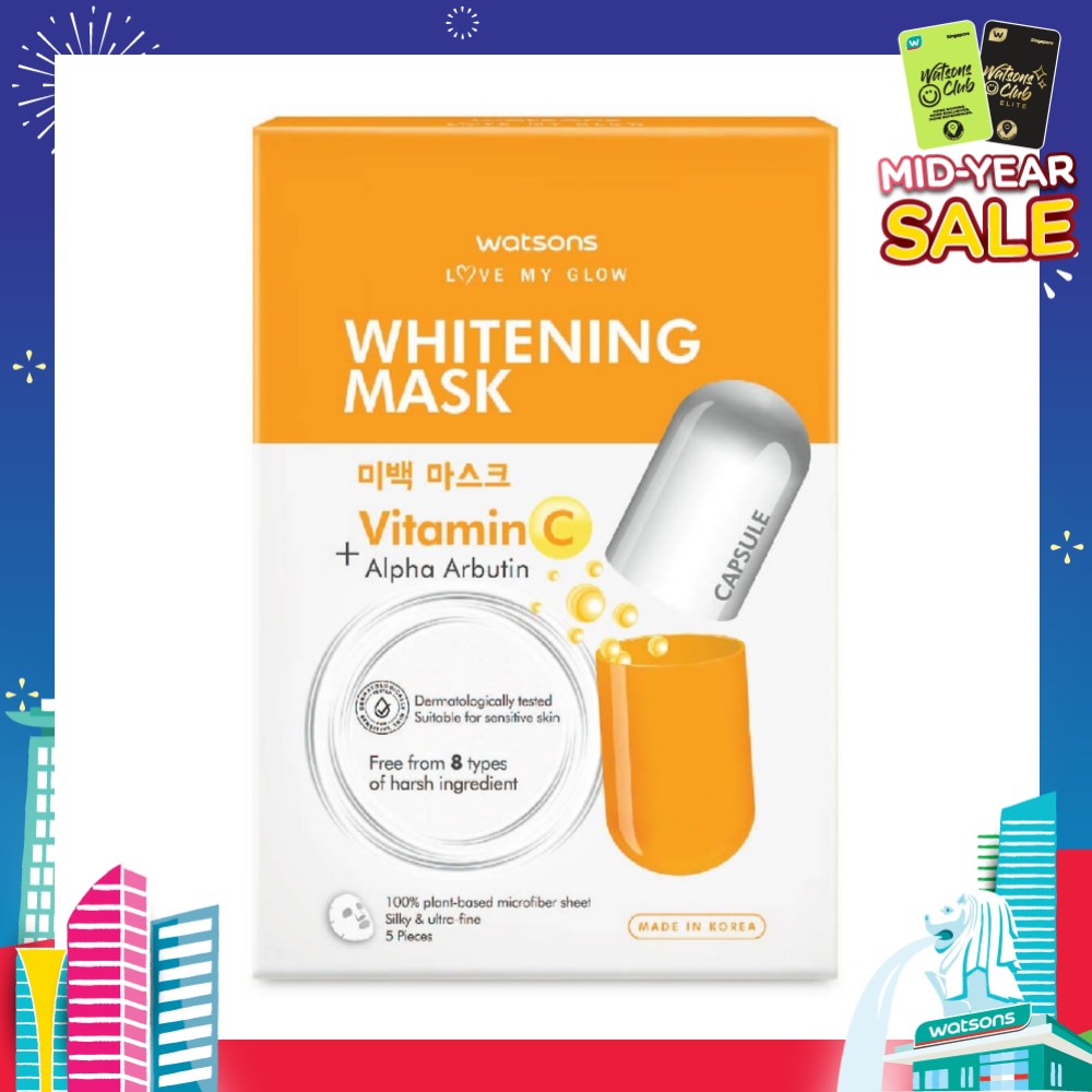 Love My Glow Whitening Capsule Mask (Vitamin C + Alpha Arbutin) 25ml x 5s