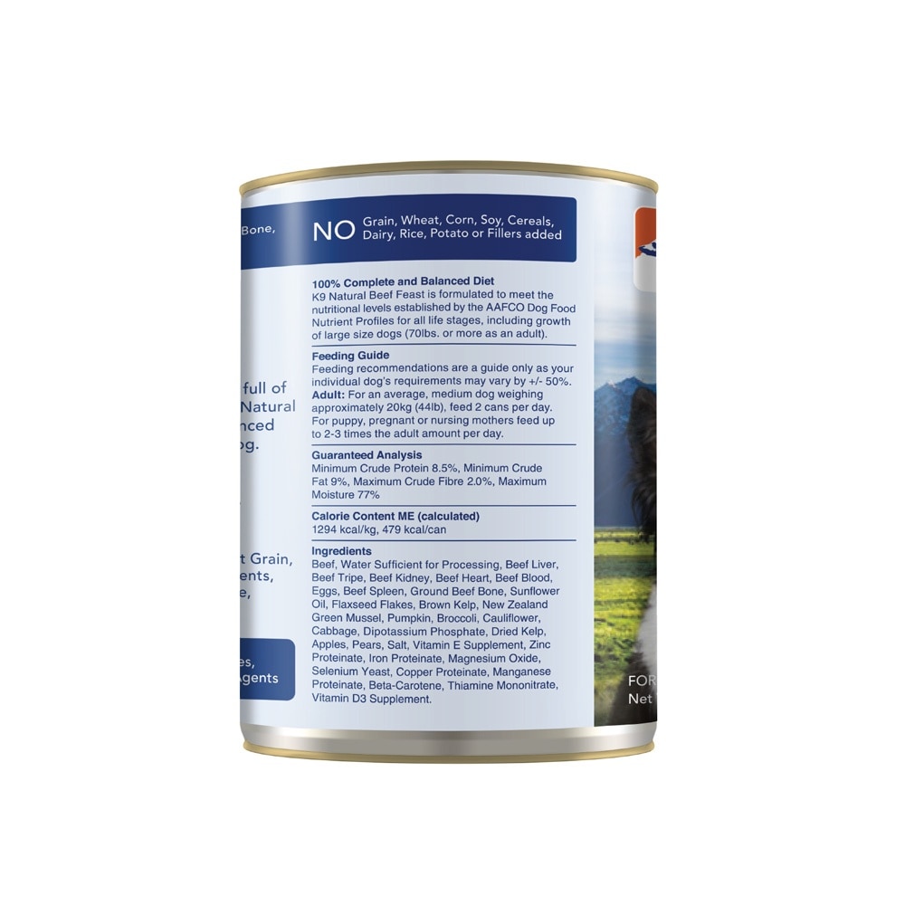 Beef Feast Canned Dog Food 370g x 12s (Per Carton)
