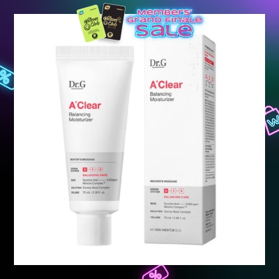 DR. G A'Clear Balancing Moisturiser (Oil And Moisture Balancing Moisturiser To Control Sebum And Replenish Dewy Moisture) 70ml