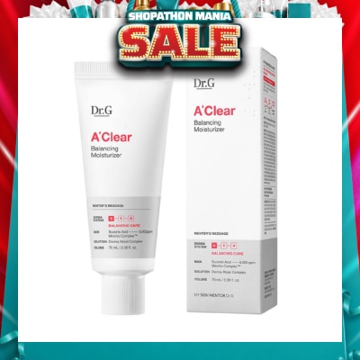 DR. G - A'Clear Balancing Moisturiser (Oil And Moisture Balancing Moisturiser To Control Sebum And Replenish Dewy Moisture) 70ml