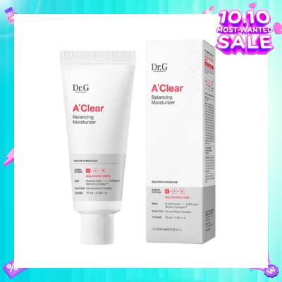 DR. G A'Clear Balancing Moisturiser (Oil And Moisture Balancing Moisturiser To Control Sebum And Replenish Dewy Moisture) 70ml