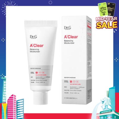 DR. G A'Clear Balancing Moisturiser (Oil And Moisture Balancing Moisturiser To Control Sebum And Replenish Dewy Moisture) 70ml