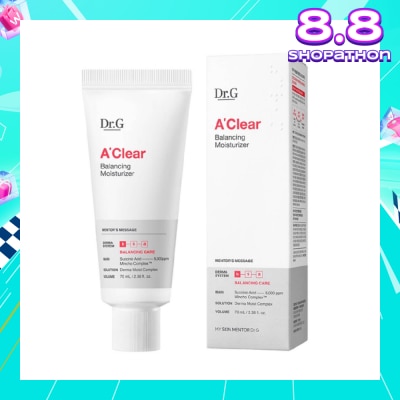 DR. G A'Clear Balancing Moisturiser (Oil And Moisture Balancing Moisturiser To Control Sebum And Replenish Dewy Moisture) 70ml