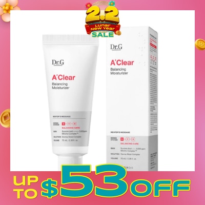 DR. G A'Clear Balancing Moisturiser (Oil And Moisture Balancing Moisturiser To Control Sebum And Replenish Dewy Moisture) 70ml