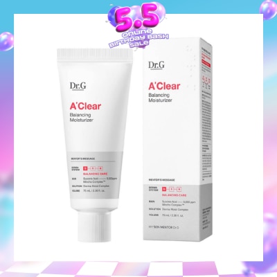 DR. G - A'Clear Balancing Moisturiser (Oil And Moisture Balancing Moisturiser To Control Sebum And Replenish Dewy Moisture) 70ml