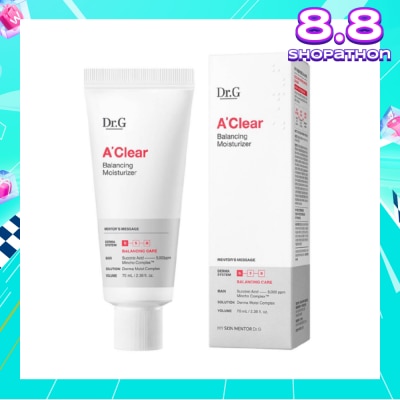 DR. G A'Clear Balancing Moisturiser (Oil And Moisture Balancing Moisturiser To Control Sebum And Replenish Dewy Moisture) 70ml