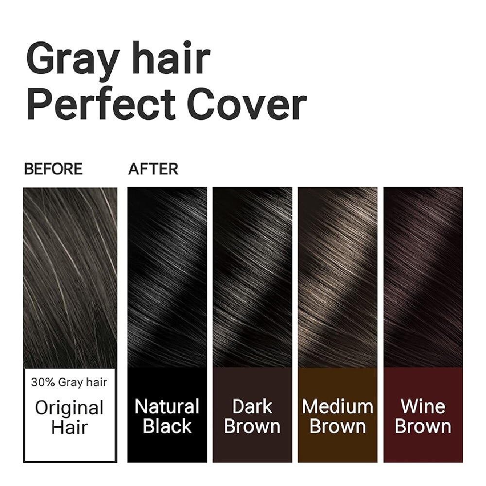 Herbal Water Permanent Colour Dark Brown (No Ammonia + For Grey Hair Coverage) 10g x 3s