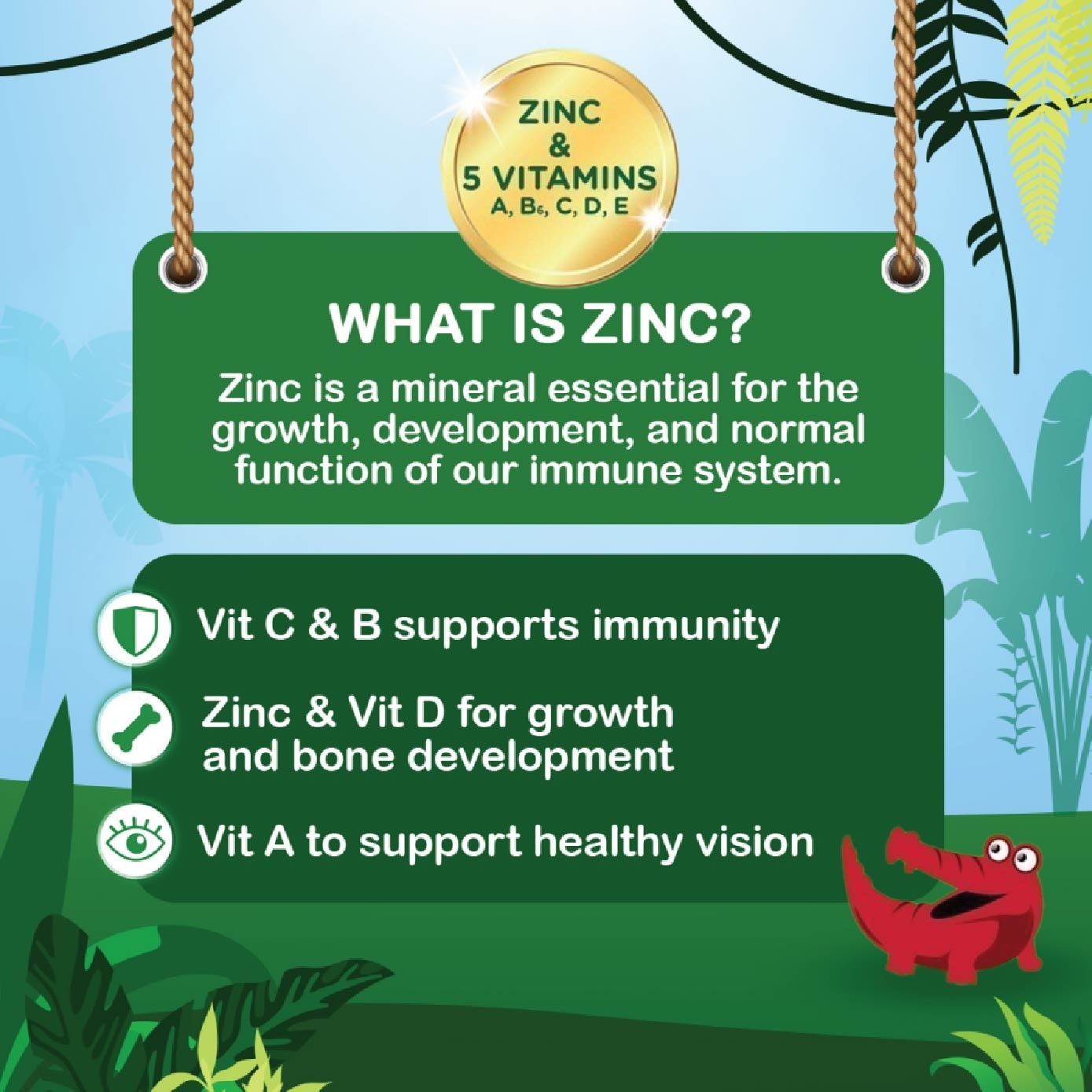 Multivitamins Gummies Mango (Support Immunity + Bone Growth And Healthy Vision for Children) 15s