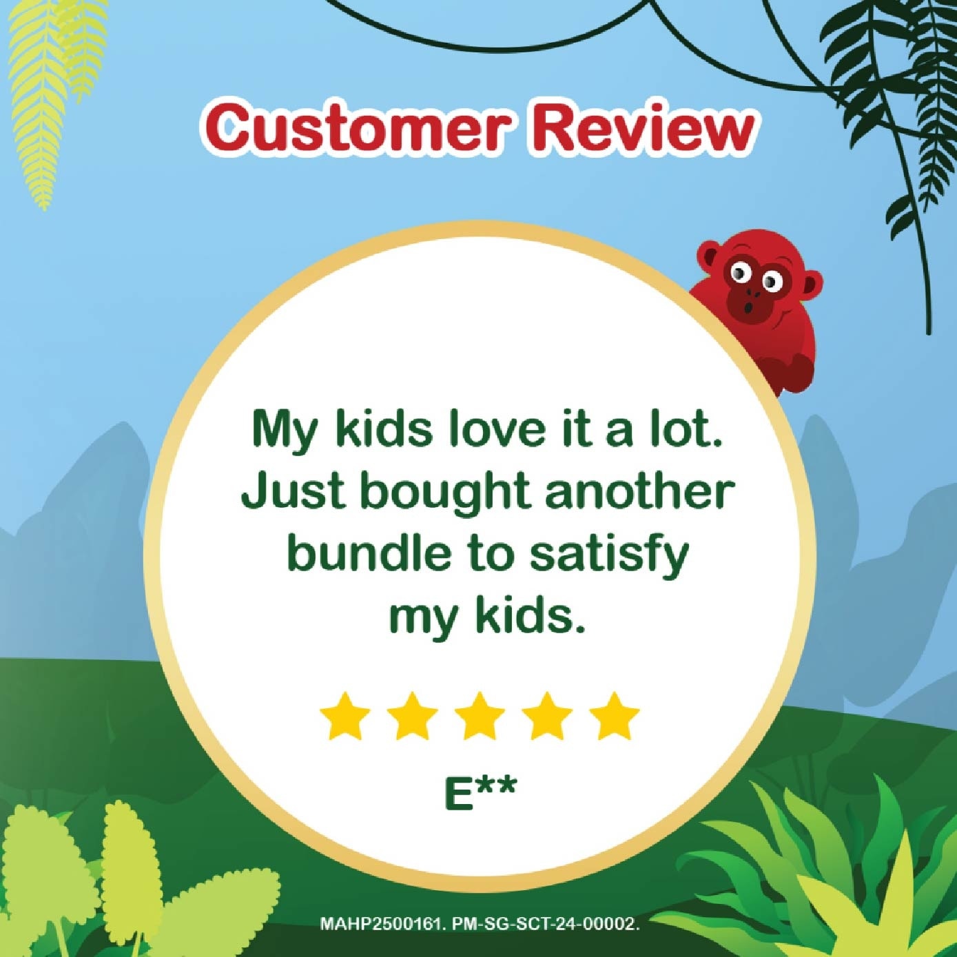 Multivitamins Gummies Mango (Support Immunity + Bone Growth And Healthy Vision for Children) 15s