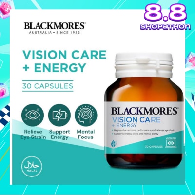 BLACKMORES Vision Care + Energy Capsules 30s