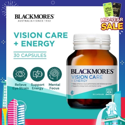 BLACKMORES Vision Care + Energy Capsules 30s