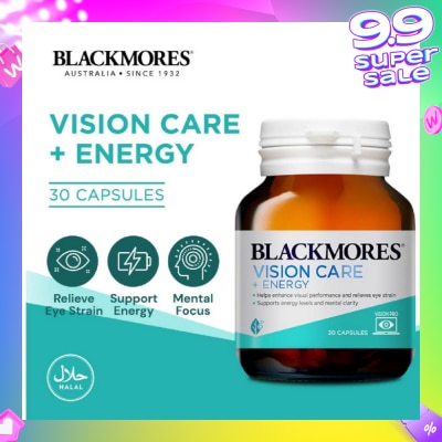 BLACKMORES Vision Care + Energy Capsules 30s