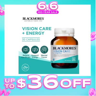 BLACKMORES - Vision Care + Energy Capsules 30s